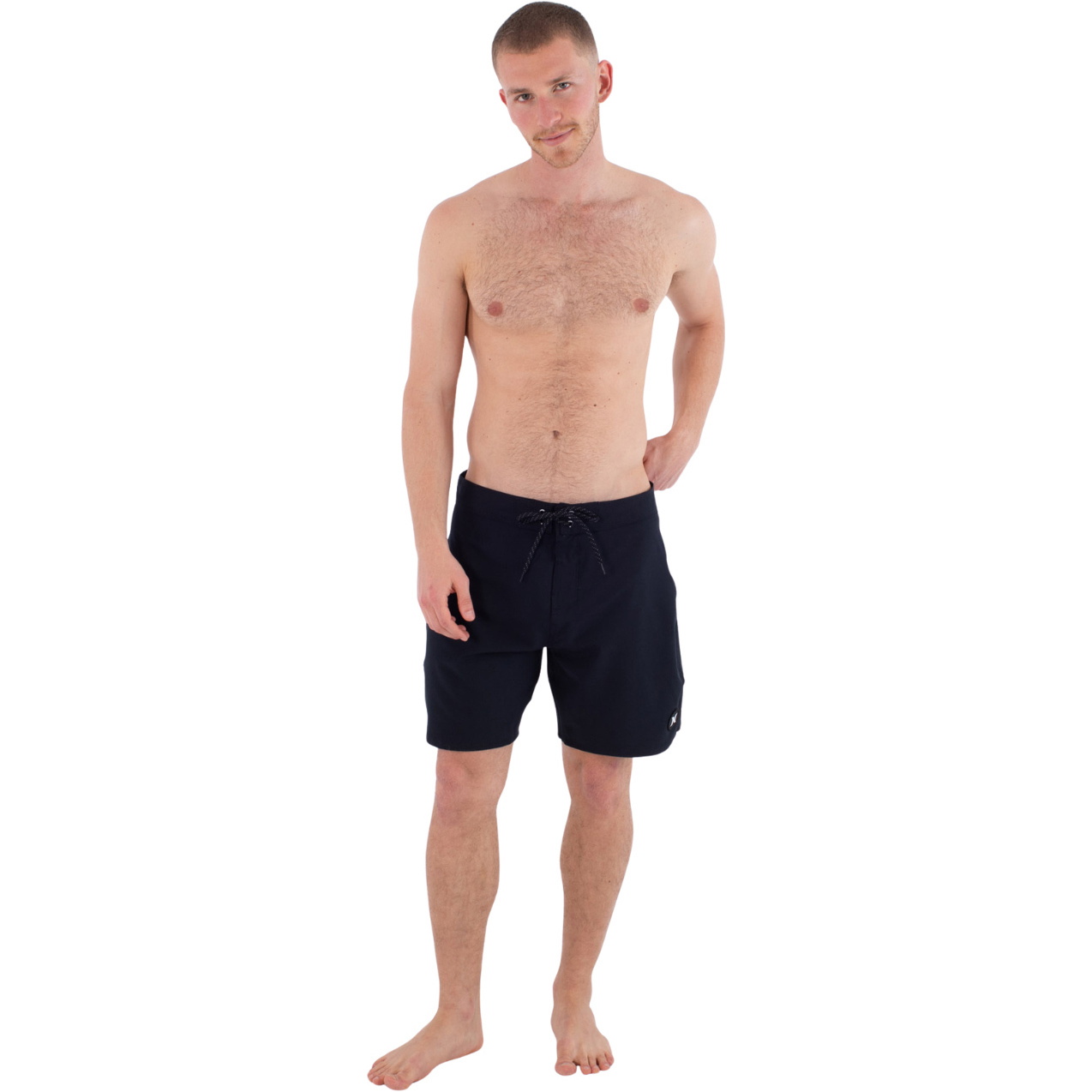 2026 Hurley M&auml;nner Phantom O&O Solide 18' Boardshorts MBEU00001 - Black